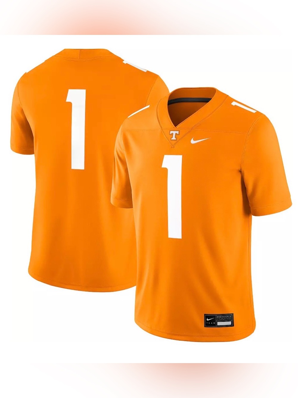 Nike Men's Tennessee Volunteers #1 Orange Dri-FIT Replica Football Game Jersey